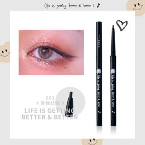 Beginner Friendly Double-Ended Green Eyeliner Pen Bread Bear And I Waterproof Eye Makeup Tool from FLORTTE Natural Fiber Tip