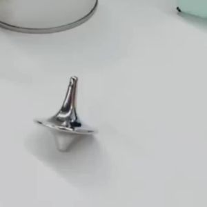Hot Movie Totem Metal Gyro Silver Hand Spinning Top Fingertips Small Cyclone Gyroscope Antistress Fidget Toys For Children Gifts