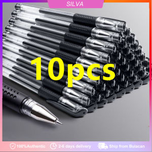 Wholesale 10 pcs ballPen set Gel Pen Black Color 0.5 mm sign pen Students ball Pens Rods Refill