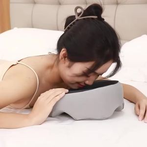 Beauty Spa Face Pillow with Breathable Hole Icy Silk