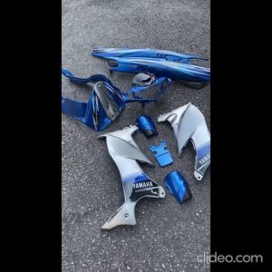 COVERSET ORIGINAL HLY YAMAHA 125Z / 125ZR BIRU SKALA DADA SILVER DESIGN STRIPE SIAP TAMPAL PERCUMA EMBLEM HONG LEONG HLY