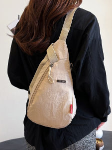 Canvas Messenger Bag Women 2024 New Fashion Shoulder Bag Fashion Brand Chest Bag Boys Blazer Waist Bag Small Backpack