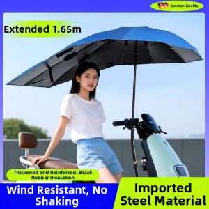 ZHENMIAO | Electric Bike Wind Resistant Umbrella Heavy Rainproof