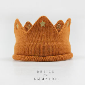 Baby Knitting Crown Baby Hair Band Baby Boys Door Baby Full-Year Birthday Headdress Children Little Kids Crown Wool
