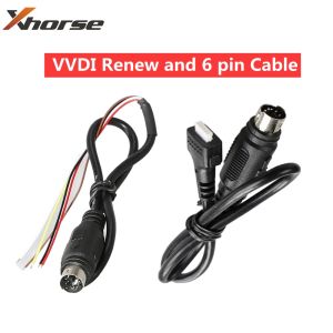 Original Xhorse VVDI Mini Key Tool 6 pin Cable and Remote Renew Cable xdkt02 for VVDI2 KEY TOOL MAX Programmer