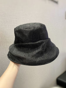 Korean Style Foldable Cloud Silk Fisherman Hat Womens Spring Summer New Fashion Travel Wide Brim Bucket Hat Face Slimming Sun Protection