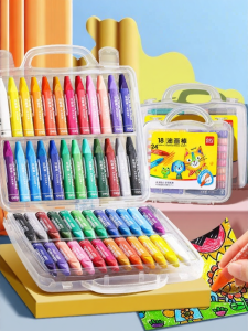 deli | Non-Toxic Washable Crayons 24 Colors