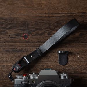 Fluxo Camera Wrist Strap Quick Release Anti-Scratch Protection Rope Genuine Leather Adjustable for Fuji Leica Sony Digital Accessories
