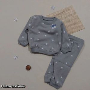 Lembut Setelan Sweater bayi  flece STAR BINTANG