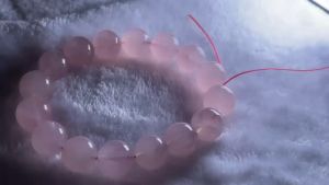 Natural Crystal Madagascar Rose Quartz Bracelet 天然水晶 西柚粉晶 手串 12mm/12mm