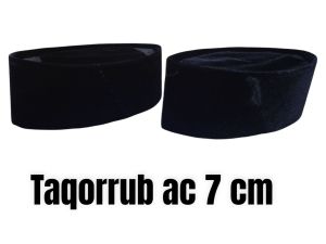 Peci songkok nasional Taqorrub buludru tebel ac tinggi 7 cm terlaris