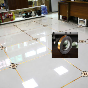 Miếng Dán Trang Trí Gạch Lát Sàn Phòng Khách Phòng Ngủ Miếng Dán Keo Kín Chống Thấm Nước Chống Mài Mòn Miếng Dán Tường Bằng Vàng PVC Đơn Giản Hiện Đại