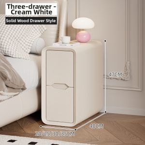 ZHUSHANXIA | Cream Style Ultra Narrow Bedside Cabinet