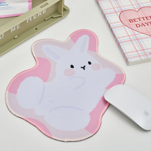ปุ่มเมาส์ยางรูปกระต่ายน่ารักพิมพ์ลายการ์ตูนทรงไม่สมมาตรขอบล็อกปุ่มเมาส์ยาง Halostudio แบรนด์ Pumzika Original