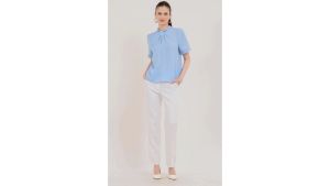 Badomoda DELICE Knot Collar Blouse: A Versatile Fashion Blouse