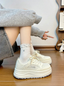 Warrior | Thick Sole Womens Casual White Shoes