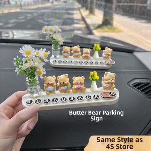 KVS | Bear-shaped Car Parking Number Plate Dashboard Display