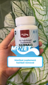 Mr.Vet ECER 10 KAPSUL - Vitamin Supplemen Kucing/ Anjing Nutrisi Hewan Peliharaan Hairball Removal