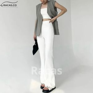 Celana Cutbray Jeans Premium Denim Stretch Highwaist Trendy