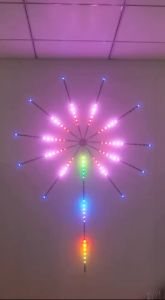 Đèn led pháo hoa dán 5V chỉnh qua App nháy theo nhạc kèm remote trang trí Lễ Tết Giáng Sinh Noen