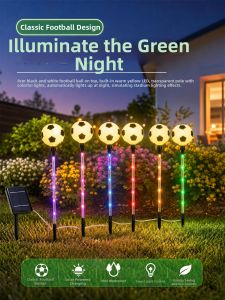 ANQIYUE | World Cup Theme Decorative Lights Outdoor Football Light Solar