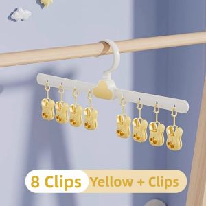 Clothes and Socks Hanging Rack Multi-Clamp Function Shelf
