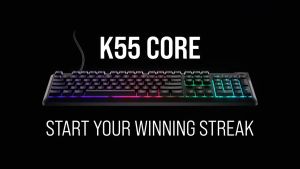 Corsair K55 CORE RGB Membrane Gaming Keyboard