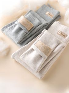 MiiOW | Quần lót cotton dày dặn cho nữ MiiOW Quần dài ấm áp cạp cao lót lông cừu mùa thu đông quần áo làm việc