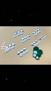 Xương bọc cúc ( khuy ) vải nấm thường & dẹt chân nhựa