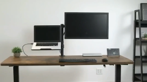 FFEEKK 2 in 1ขาตั้งจอคอม 17-32 นิ้ว + ขาตั้งโน๊ตบุ๊ค ขายึดจอคอมพิวเตอร์ ขาตั้งจอคอมพิวเตอร์ ขาแขวนทีวี ขายึดจอคอม ขาตั้งเดสก์ทอป - Arm Monitor Holder Laptop Holder