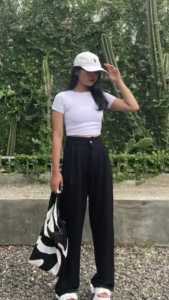 FREE ONGKIR Celana Wanita Highwaist Kulot Anti Kusut Loose Pants Trouser Basic Kerja Korean Style