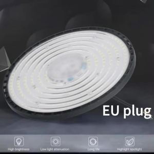 High Bay Lights 100W 150W 200W AC 220V Super Bright UFO LED Waterproof Commercial Market Warehouse Garage Industrial Lighting