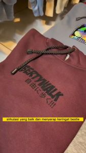 Sweater Hoodie Pria Distro Warna Hitam Tebal Series M-XXL