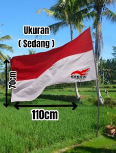 bendera merah putih bendera Indonesia ukuran SEDANG 70cm x 110cm