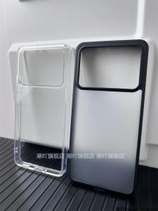 Transparent Frosted Soft Edge Acrylic Case for Redmi K70 Ultra Lightweight Thin Full Coverage Large Hole Anti-Fall Protection Shell