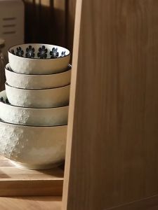 Bán lẻ bộ bát đĩa chén đĩa Gosu cao cấp họa tiết hoa xanh men sáng đẹp