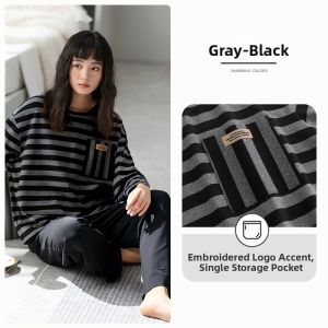 JIALEFEN | Cotton Long Sleeve Home Wear Set For Spring Autumn