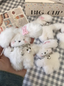 Gantungan tas sekolah/Gantungan kunci Mewah lucu/Gantungan Kunci Boneka /Boneka Kreatif Mewah/Liontin Tas Sekolah Gadis/Gantungan kunci tas