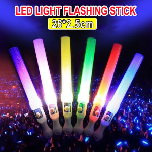 Nhiều màu nhấp nháy Gậy đèn Led buổi hòa nhạc Đảng sáng phát sáng thanh ánh sáng 3-chế độ 26cm