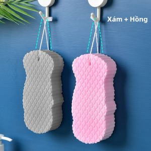 Khăn Xát Tắm Bọt Biển Mạnh Mẽ Cho Nam Và Nữ Tắm Cho Bé Trai Và Bé Gái Dụng Cụ Vệ Sinh Cá Nhân Mạnh Mẽ Để Xoa Bóp Lưng