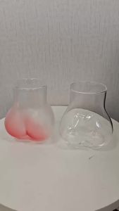 1pc Butt Drinking Cups 450ml Transparent Borosilicate Glass Coffee Mug Funny Coffee Mug Glass Women Body Ass Cup Milk Water Mugs