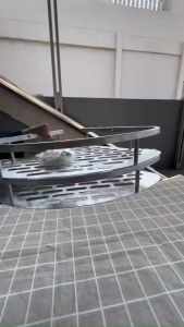 Rak Kamar Mandi Sudut 2 Susun Stainless  Rak Sudut Aluminium