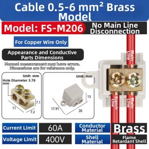 YUANYING | High Power Quick Connect Terminal Electric Wire Splitter 1-2 In 4-6 Out