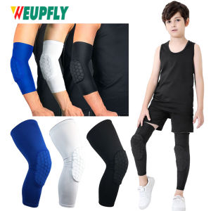 1Pcs  Elbow/Knee Compression Sleeve Child Collision Prevention EVA Honeycomb Kneepads Knee Pads Leg Compression for Basketball Football Riding Cycling and Sports