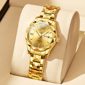 OPK Watch for Women Original Waterproof Fashion Korean Style Dual Calendar Luminous Stainless Steel Strp with Box