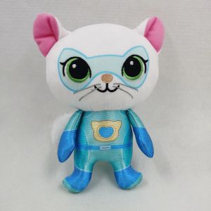 Super Kitty Team Crystal Super Soft Plush Toy Doll Blue Kitten Green Kitten Yellow Kitten Doll Childrens Toy Holiday Gift