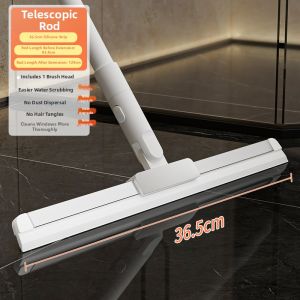 MRUN | Magic Floor Scraper Water Remover Hair Cleaner Bathroom Household Silicone Broom
