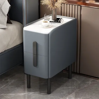 AYIJIE | Smart Bluetooth Audio Fingerprint Lock Mini Bedside Table