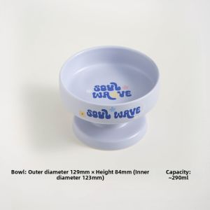 Petdebby | Cervical Protection Stable Ceramic Cat Bowl