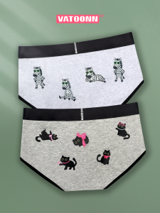 Vatoonn | Cute Animal Print Womens Antimicrobial Breathable Shaping Briefs